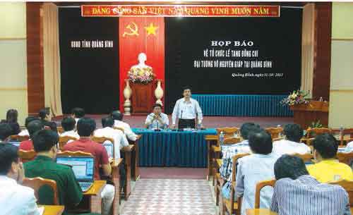 Họp báo về tổ chức Quốc tang Đại tướng Võ Nguyên Giáp năm 2013