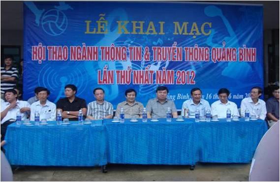 Lễ khai mạc Hội thao ngành TTTT tỉnh Quảng Bình lần thứ I năm 2012